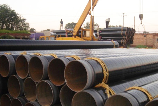 防腐螺旋鋼管堆放 防腐螺旋鋼管堆放